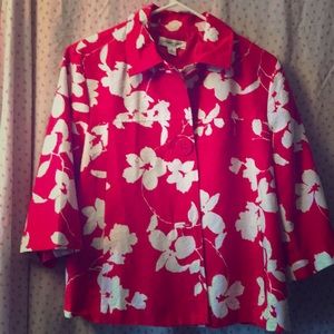 Coldwster Creek Floral Jacket